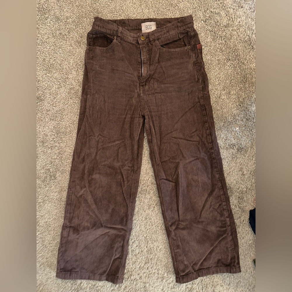 BDG Brown Corduroy Straight Pants | Size: 29